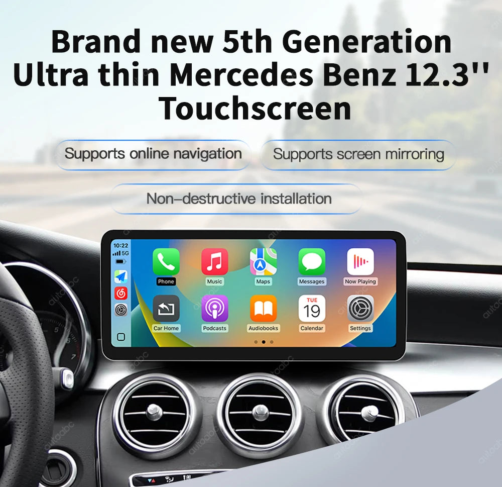 Pantalla 12.3" Mercedes-Benz Clase C W205 / GLC X253 (2015-2018)