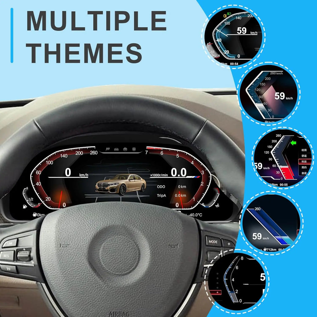 Digital Dashboard Speedometer For BMW 5/6/7 Series X3 X4 X5 X6 F01 F07 F10 F12 F15 F16 F18 F25 F26 LCD Cluster Instrument Panel
