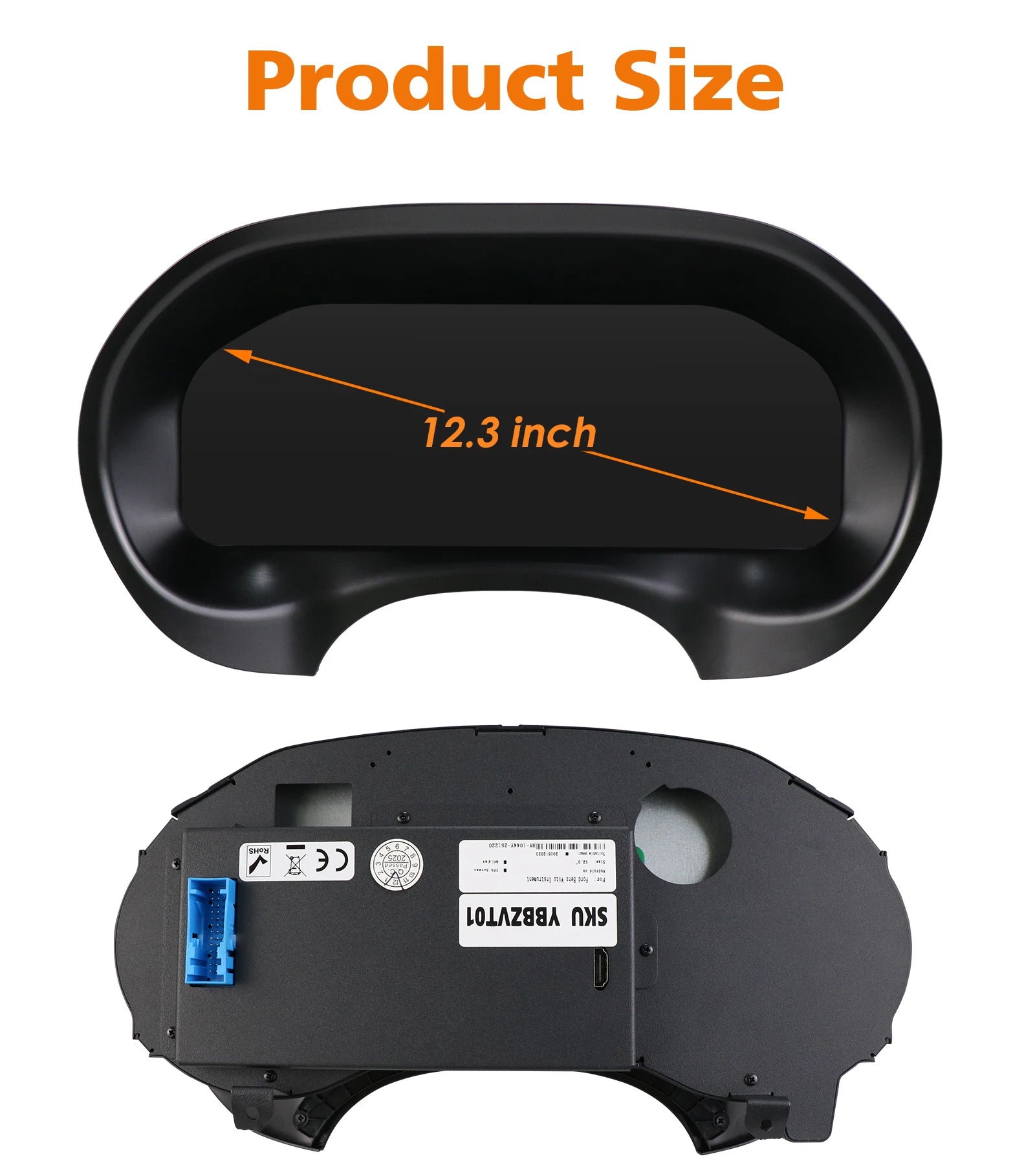 12.3inch Car Digital Dashboard For Mercedes-Benz Vito 2016 - 2023 Years support Carplay Android Auto HDMI Input Anti-Glare OTA Update Speedometer Dashboard Gauges Dash Panels