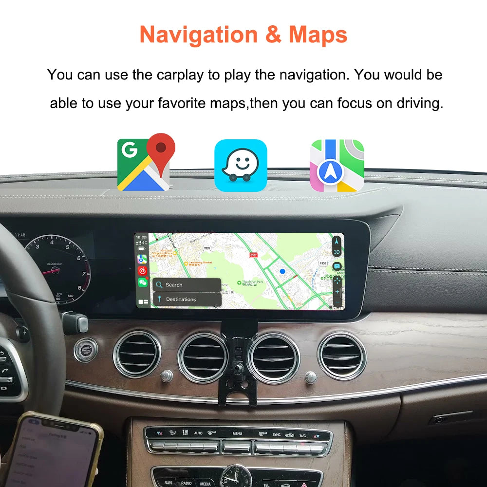 Bonroad 12.3 ”Linux Carplay Android Auto Car Multimedia For Merdedes-Benz E-Class W213 2016-2020 NTG 5.5 System Airplay Autolink Radio Player