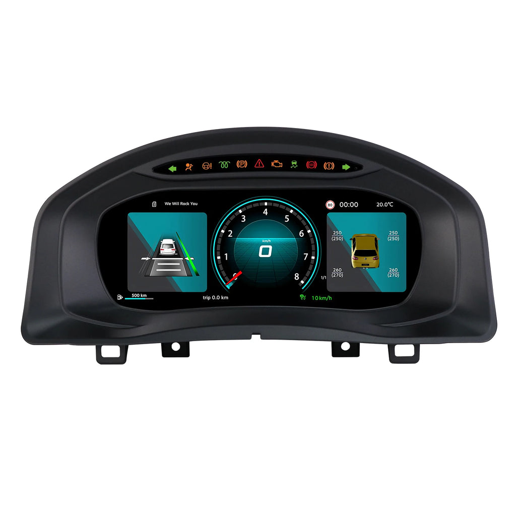 Hizpo 10.25 inch Car Auto Lcd Digital Dashboard Cluster Gauges For Volkswagen Tiguan 5N PQ Platform 2008-2016 support HUD modify Auto Radio Instrument Paneel Cockpit Cluster Instrument Display Snelheidsmeter Speedometer Gauge