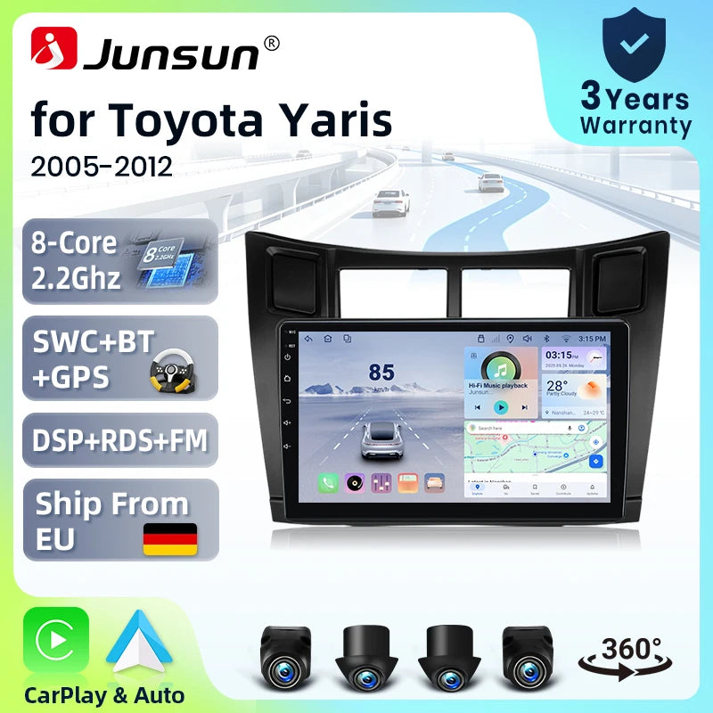 Pantalla 9" Toyota Yaris Vizi (2005-2012)