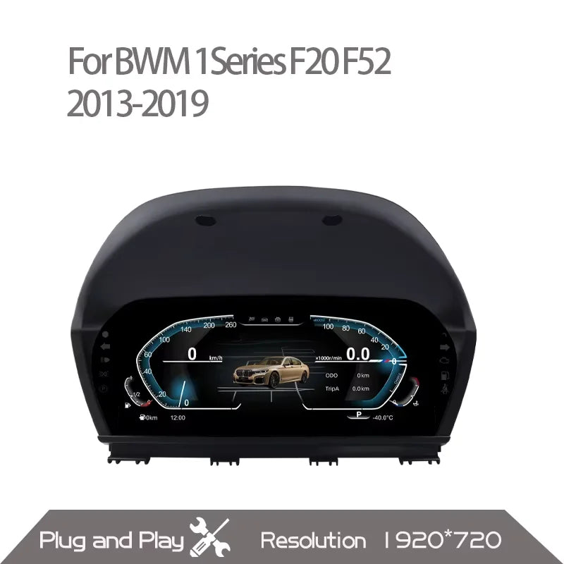 For BMW 1/2 Series X1 X2 F20 F52 F22 F45 F48 F49 F39 2014-2021 Digital Cluster LCD Dashboard Cockpit Virtual Instrument 1920*720