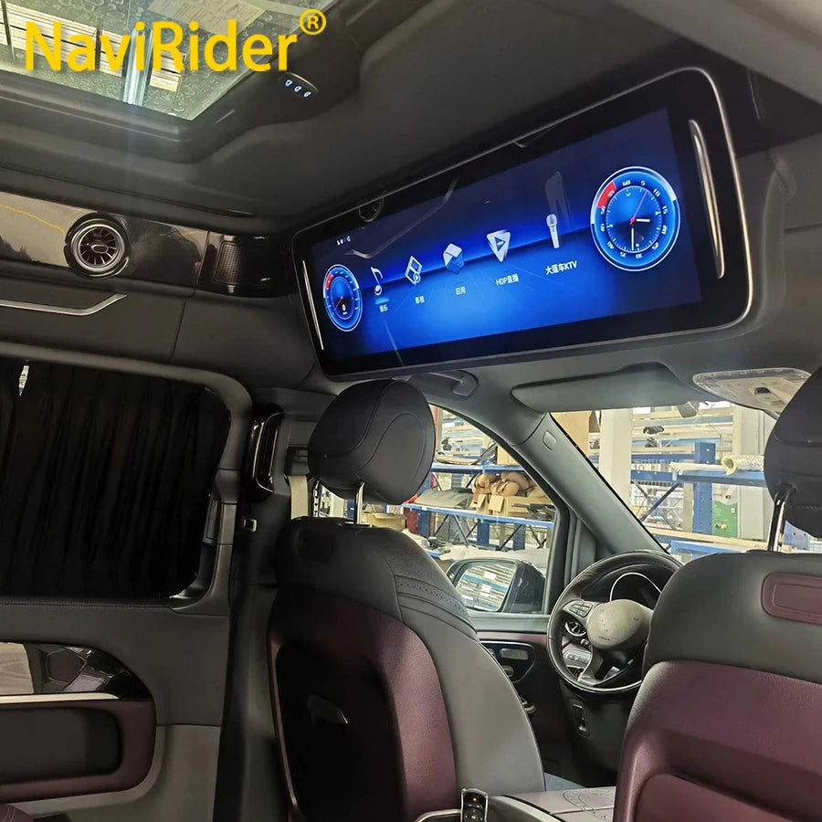 Video Player 29" For Mercedes Benz Vito V-class For Toyota Hiace Android Roof Mount Flip Down Monitor WideScreen Ceiling Monitor