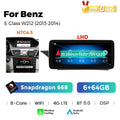 EU Stock Wireless Carplay Android Auto Car Radio Multimedia Player For Mercedes Benz E Class W212 4-door Sedan E200 E230 E260 E300 2009-2015 4G Wifi GPS Audio DSP Dual BT Intelligent Car System Qualcomm668/680 10.25‘’ 12.