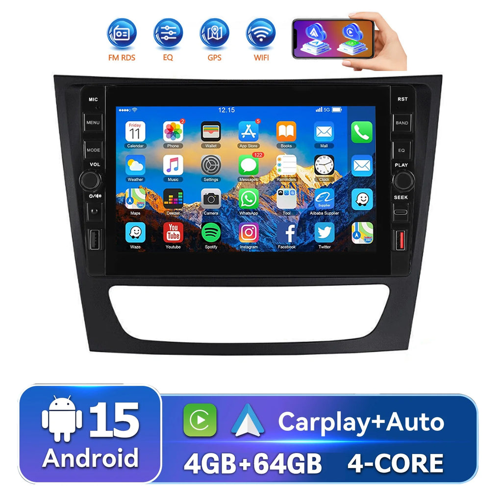 Pantalla 8" Mercedes-Benz CLS / Clase E W211 W219