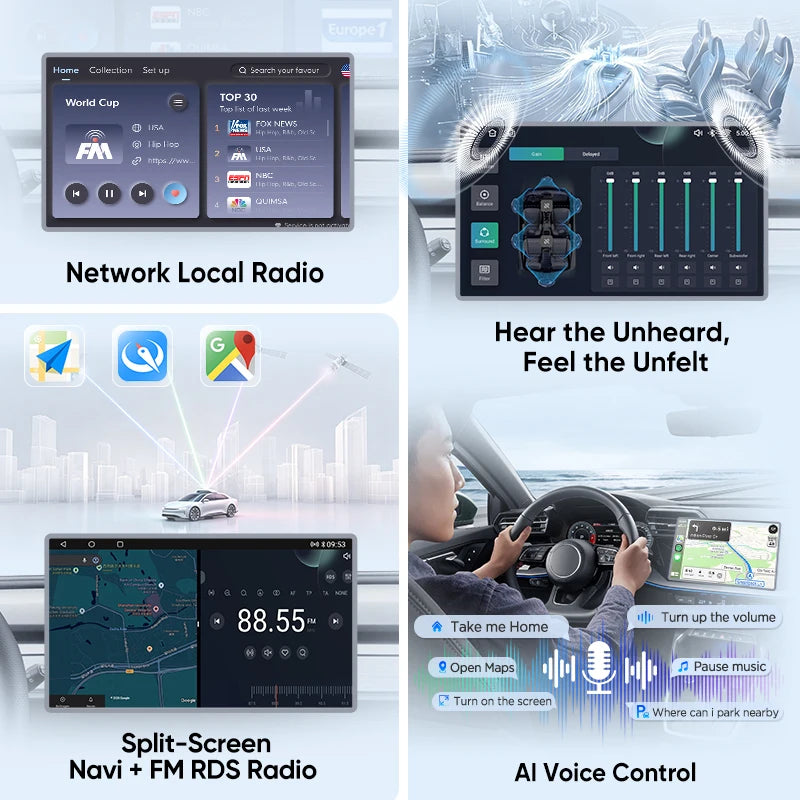Pantalla 9" Toyota Yaris Vizi (2005-2012)