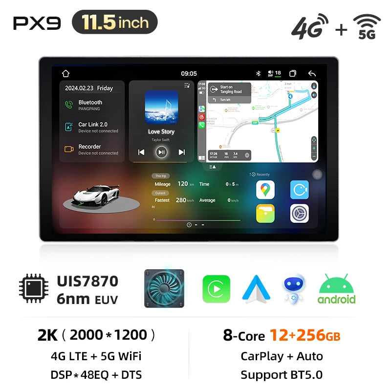 AWESAFE Wireless CarPlay  Android Auto for Mercedes Benz R Class W251 R280 R300 R320 R350 R63 2005-2017 Lettore  Car Radio Multimedia Player Stereo Wi-Fi  GPS Navigation 2 Din  Autoradio Car intelligent Systems 1280*720  IPS