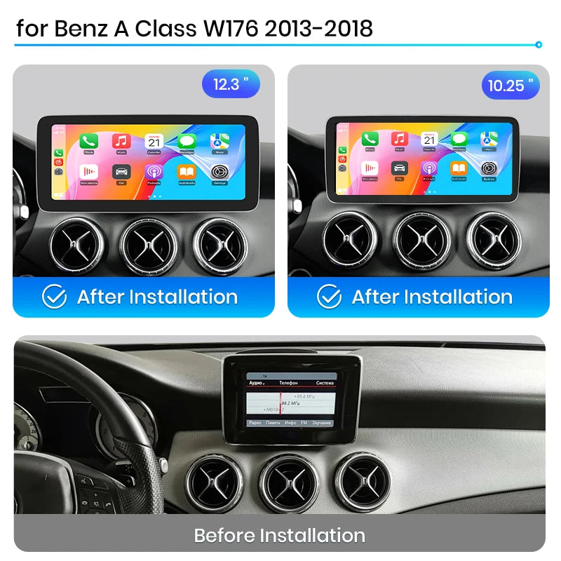 Junsun 1920*720 Linux System Wireless CarPlay Android Auto Car Radio Multimedia for Mercedes Benz A Class W176 GLA X156 CLA C117 2013-2018 NTG 4.5 NTG 5.0 Smart Android Mirror Navigation Screen