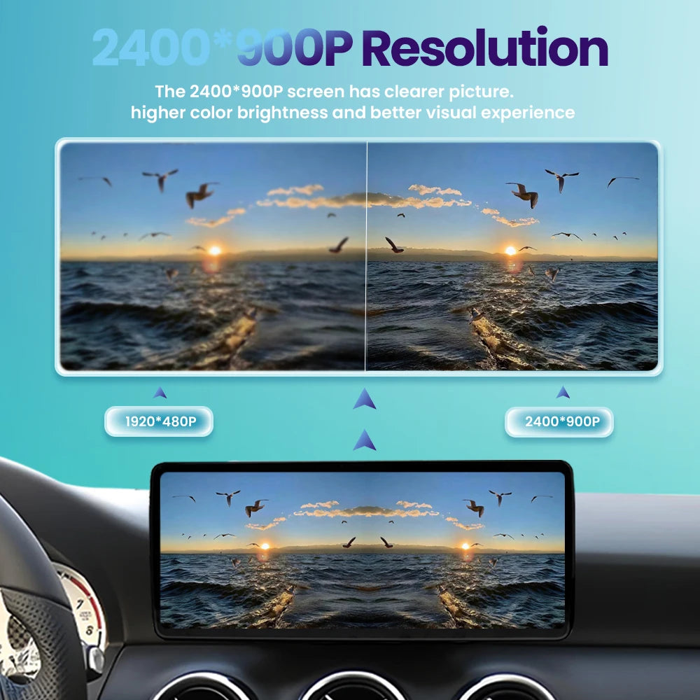 Bonroad 10.25 '12.3 '2400*900P * 1920 P * 720P Wireless CarPlay Android Linux Multimedia Touch Screen For Mercedes Benz C GLC Class W205 X253 W447 NTG 4.0 Car Radio GPS Navigator Display