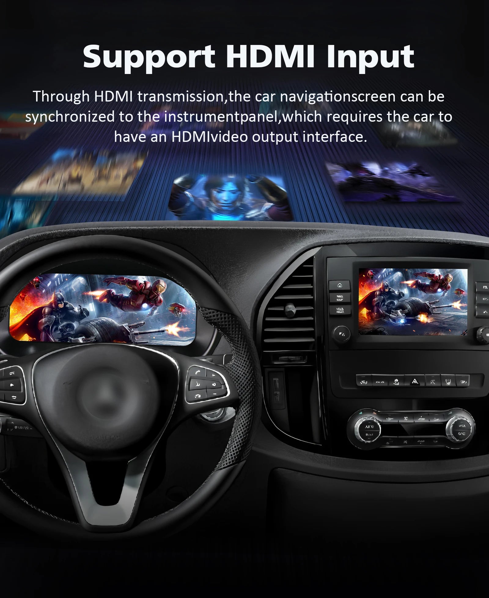 12.3inch Car Digital Dashboard For Mercedes-Benz Vito 2016 - 2023 Years support Carplay Android Auto HDMI Input Anti-Glare OTA Update Speedometer Dashboard Gauges Dash Panels