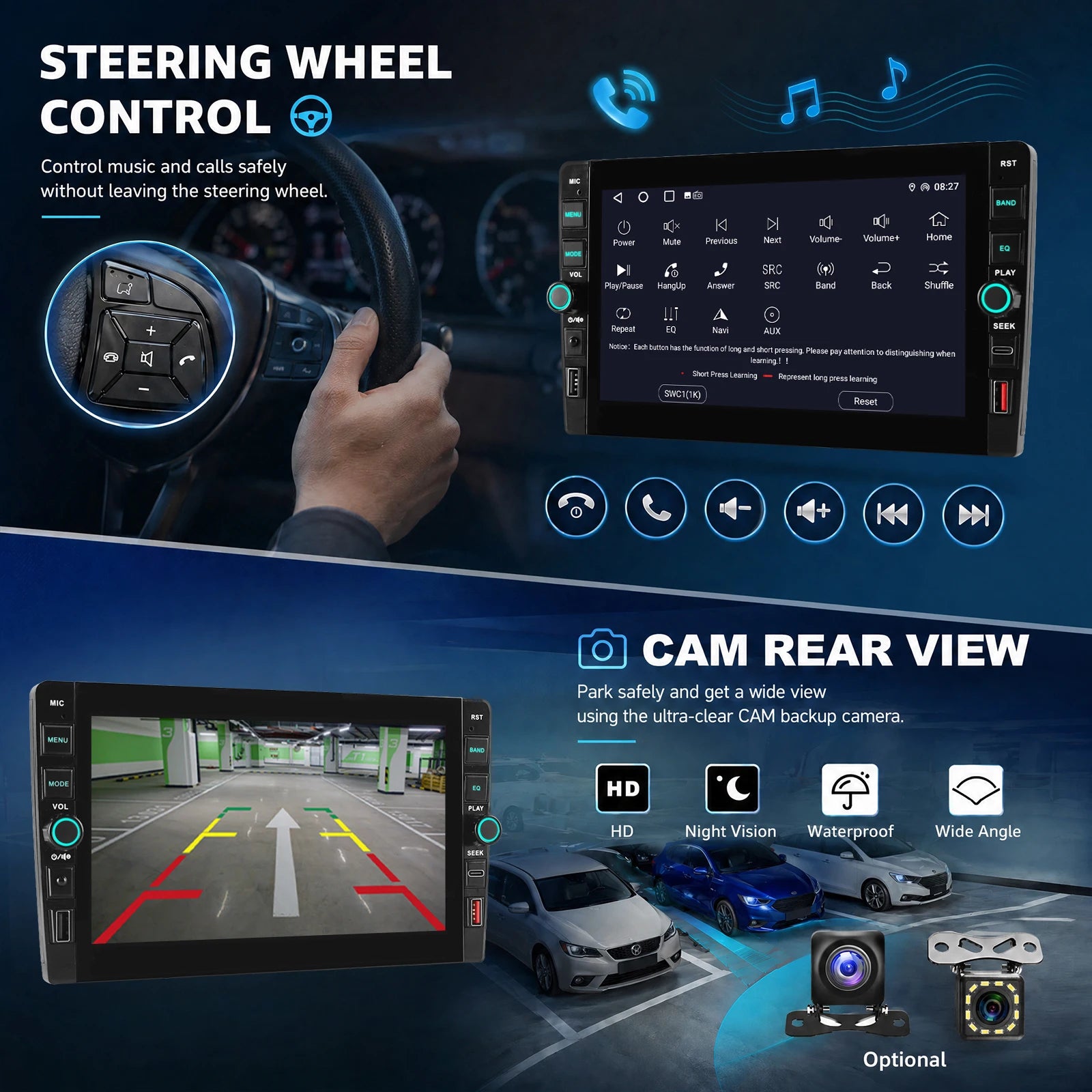 Pantalla 8" Mercedes-Benz CLS / Clase E W211 W219