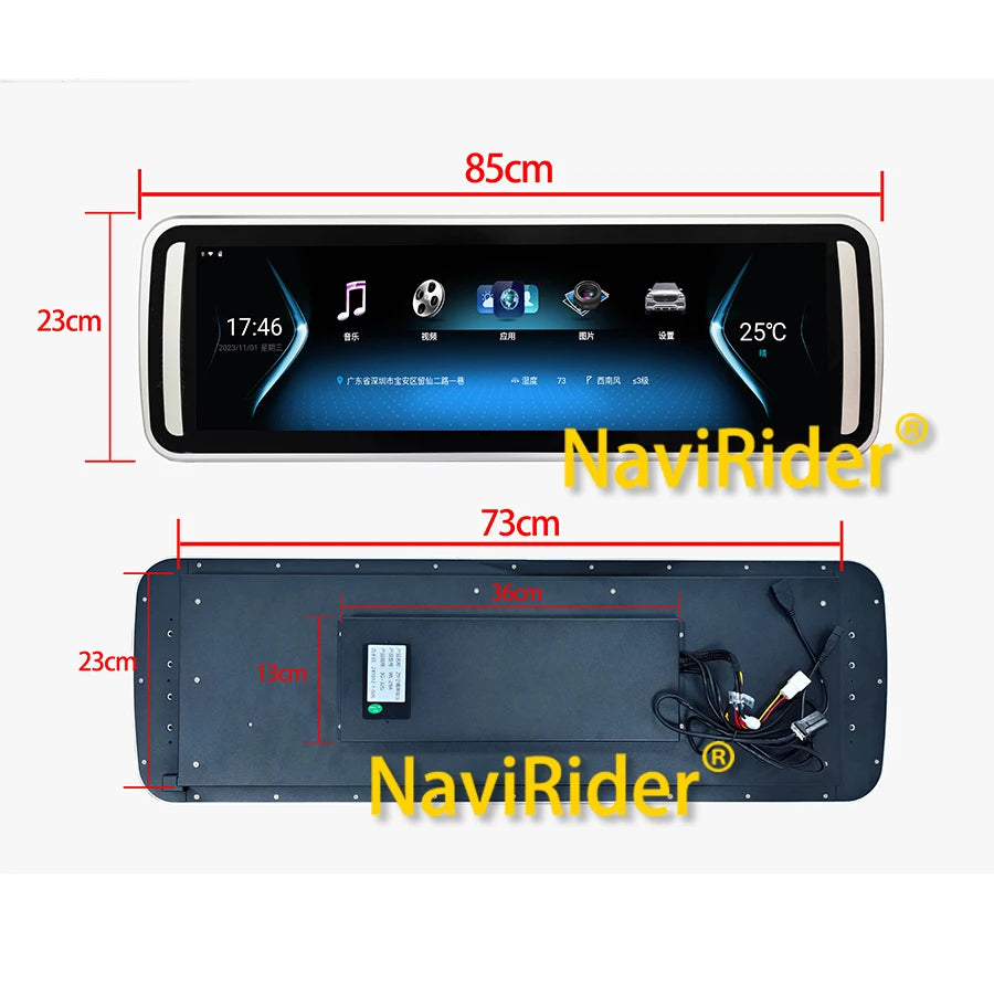 Video Player 29" For Mercedes Benz Vito V-class For Toyota Hiace Android Roof Mount Flip Down Monitor WideScreen Ceiling Monitor