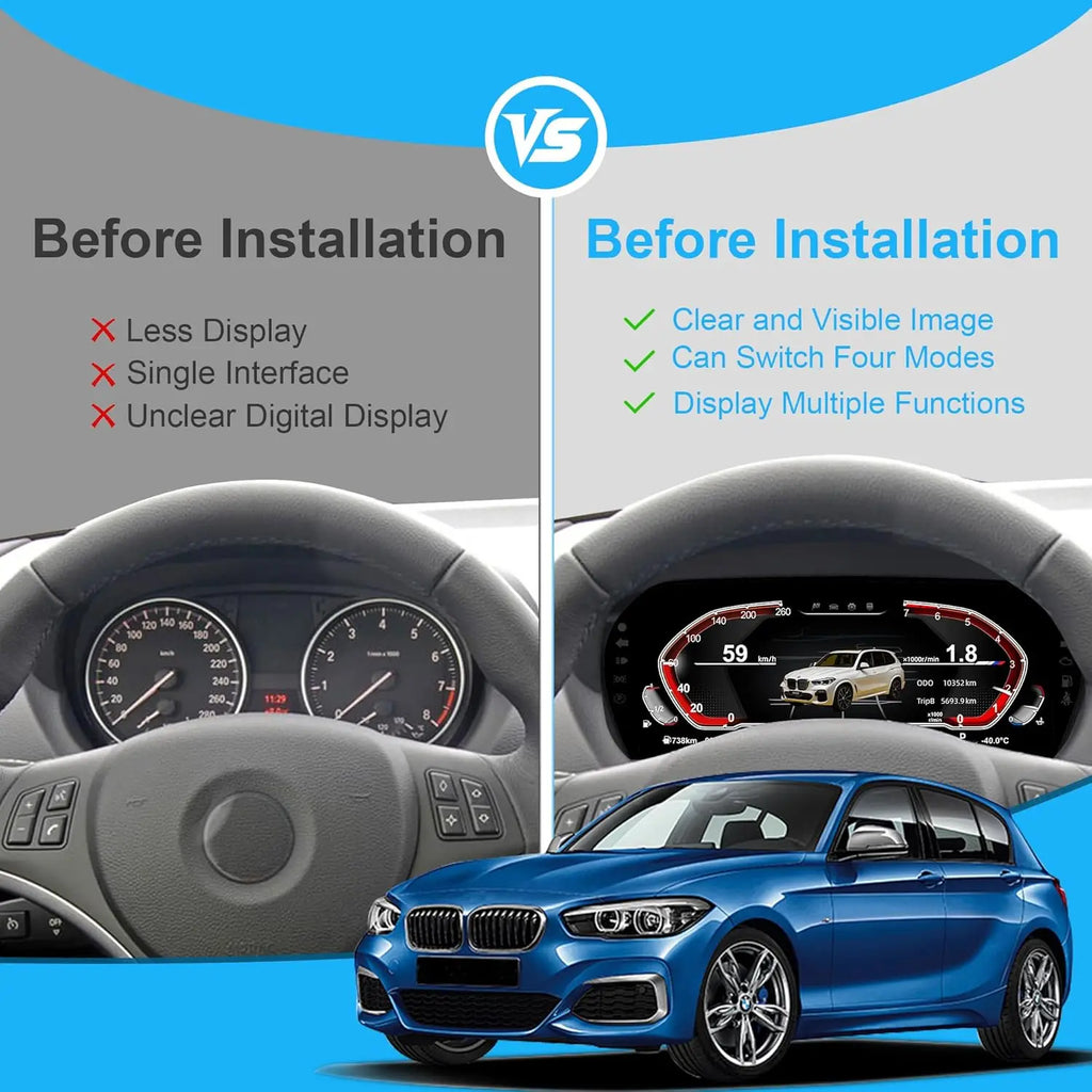For BMW 1/2 Series X1 X2 F20 F52 F22 F45 F48 F49 F39 2014-2021 Digital Cluster LCD Dashboard Cockpit Virtual Instrument 1920*720