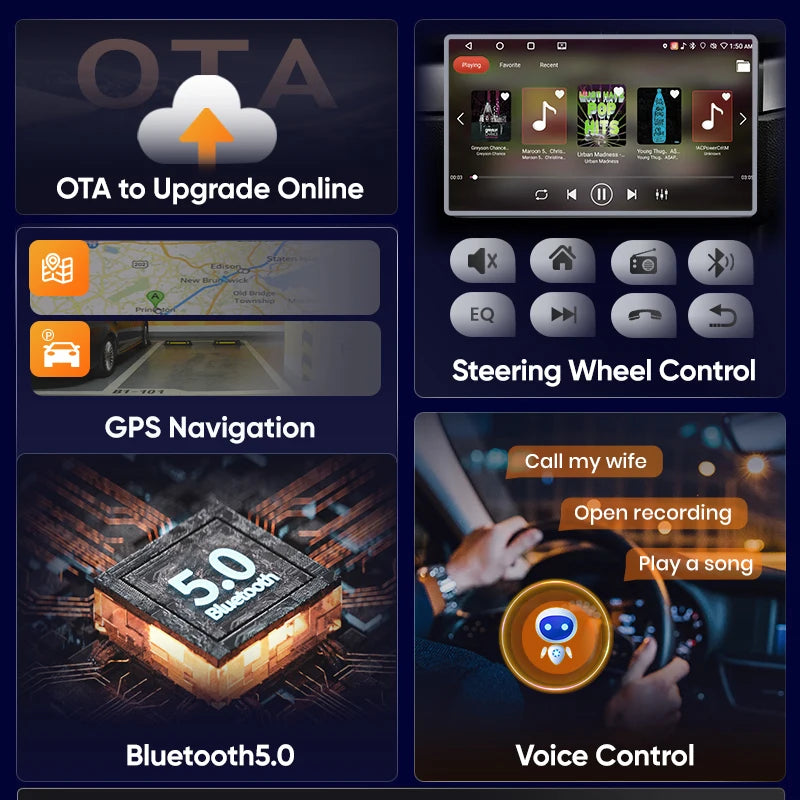 AWESAFE Wireless CarPlay Android Auto for  Mercedes Benz M-Class W164 GL-Class X164 ML GL Car Radio Multimedia Player Stereo Wi-Fi GPS Navigation 2 Din  Autoradio Car intelligent Systems 1280*720 IPS Head Unit FM RDS DSP SWC